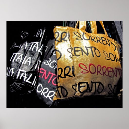 イタリア，ソレントのハンドバッグ ポスター (正面)