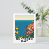 イタリア ソレントのレモン 旅行 ヴィンテージ ポストカード (スタンド正面)
