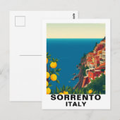イタリア ソレントのレモン 旅行 ヴィンテージ ポストカード (正面/裏面)