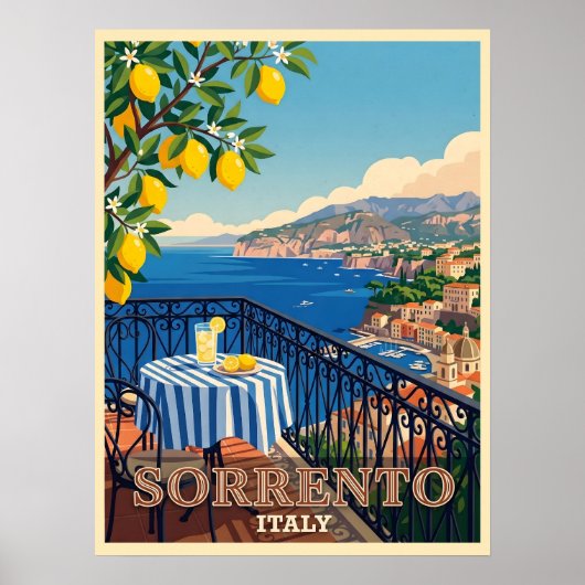 イタリア ソレント 旅行 ポスター (正面)