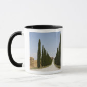 イタリア。 タスカニー。 Val D'Orcia (Orciaの谷) 3 マグカップ (左)