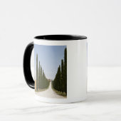 イタリア。 タスカニー。 Val D'Orcia (Orciaの谷) 3 マグカップ (正面左)