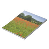 イタリア，チウシ，ポピー畑 ノートパッド (回転)