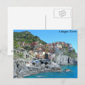 イタリア，チンケ・テール ポストカード (正面/裏面)