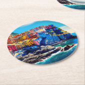 イタリア，チンケ・テール ラウンドペーパーコースター (アングル)