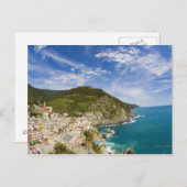 イタリア，チンケ・テール，ヴェルナッツァ，ヒルサイドタウン2 ポストカード (正面/裏面)