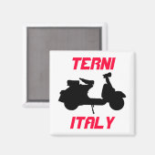 イタリア，テルニ，スクーター マグネット (正面/裏面)