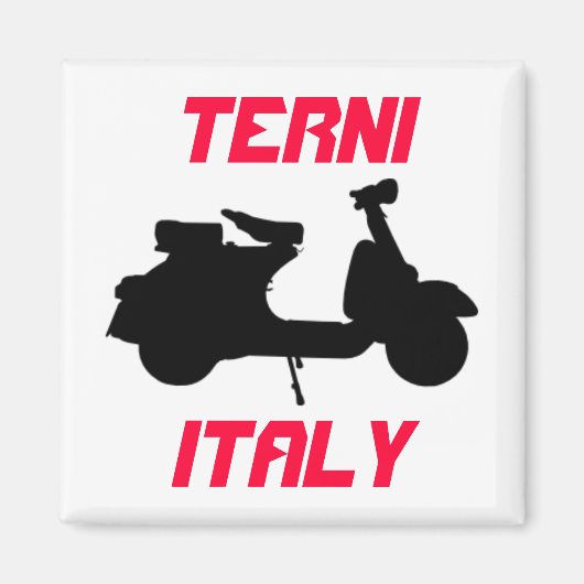 イタリア，テルニ，スクーター マグネット (正面)