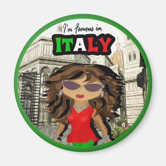 イタリア・ディヴァで有名 マグネット (正面)