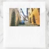 イタリア・トスカニー・コルトナ。 長方形シール (バッグ)