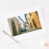 イタリア・トスカニー・コルトナ。 長方形シール (封筒)