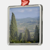 イタリア、トスカニー、モンテプルシアーノ。のビュー メタルオーナメント (左)
