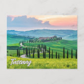 イタリア，トスカーナからの挨拶 ポストカード (正面)