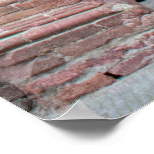 イタリア，トスカーナの美しい古いドア ポスター (角)