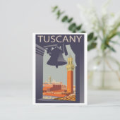 イタリア,トスカーナの都市。教会の窓から表示 ポストカード (スタンド正面)