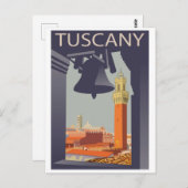 イタリア,トスカーナの都市。教会の窓から表示 ポストカード (正面/裏面)