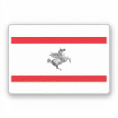 イタリア,トスカーナ国旗 シール (正面)