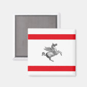 イタリア，トスカーナ国旗 マグネット (正面/裏面)