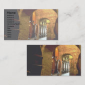 イタリア·トスカーナ州モンテプルシアーノのワインセラー 名刺 (正面/裏面)