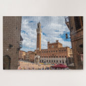 イタリア，トスカーナ州，シエナのPiazza del Campo ジグソーパズル (横)