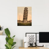 イタリア,トスカーナ州,ピサの斜塔 ポスター (ホームオフィス)