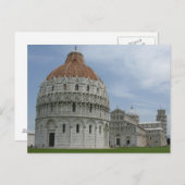 イタリア，トスカーナ州，ピサのPiazza del Duomo ポストカード (正面/裏面)