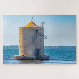 イタリア，トスカーナ州，有名なオルベテロの風車 ジグソーパズル