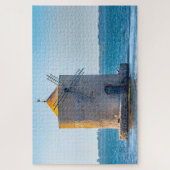 イタリア,トスカーナ州,有名なオルベテロの風車 ジグソーパズル (縦)