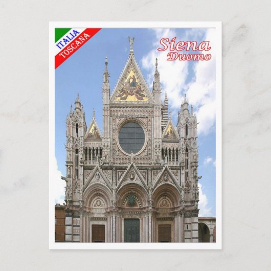 イタリア – トスカーナ – シエナ – 大聖堂 – ポストカード (正面)