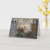 イタリア，トスカーナ |トスカーナの出入り口 |ハッピーバースデー カード (黄色い花)