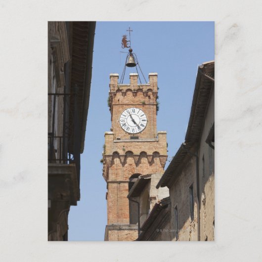 イタリア。トスカーナ。ピエンツァ。2 ポストカード (正面)