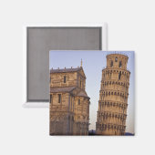 イタリア，トスカーナ，ピサの斜塔と マグネット (正面/裏面)