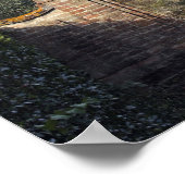 イタリア，トスカーナ，ブドウ畑 ポスター (角)