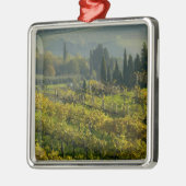 イタリア、トスカーナ、ヴィネヤード メタルオーナメント (左)