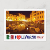 イタリア – トスカーナ – Livorno - I Love - ポストカード (正面)