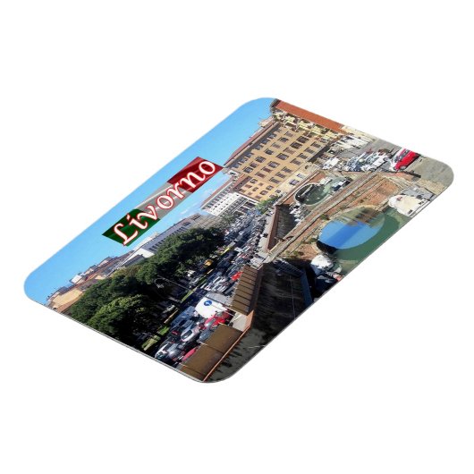 イタリア – トスカーナ – Livorno - Scali delle Pietre - マグネット (左側)