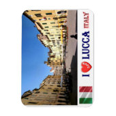 イタリア – トスカーナ – Lucca - I Love - マグネット (縦)