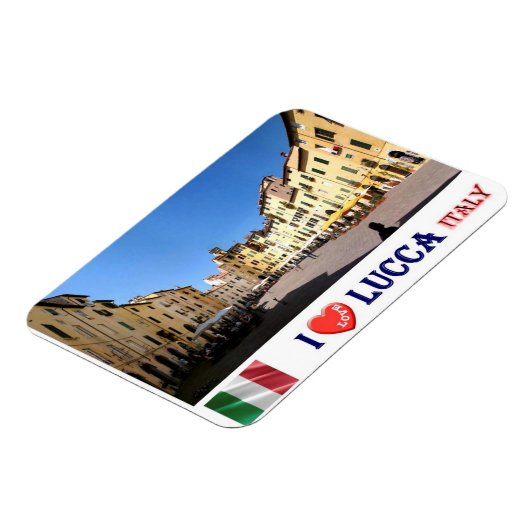 イタリア – トスカーナ – Lucca - I Love - マグネット (左側)
