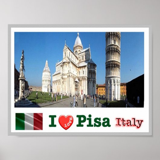 イタリア – トスカーナ – Pisa - Duomo Square - ポスター (正面)