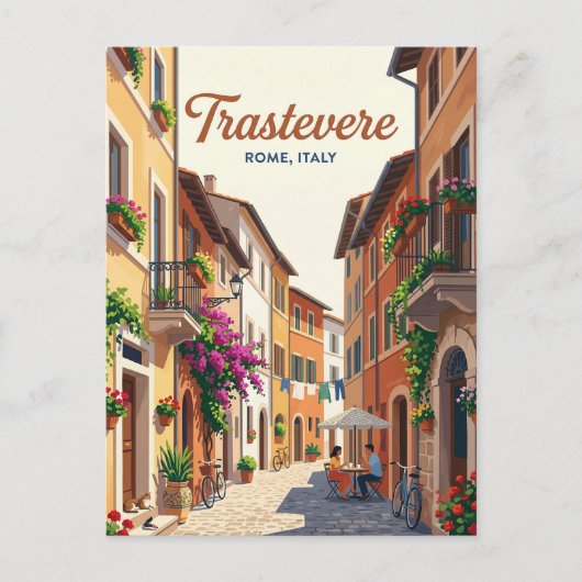 イタリア トラステヴェレ ポストカード (正面)