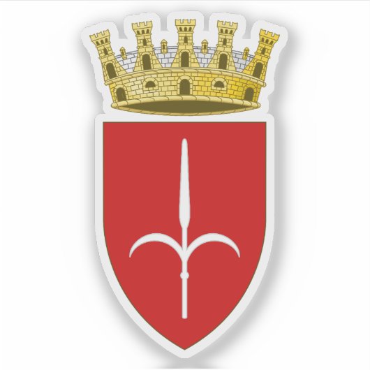 イタリア，トリエステの紋章 シール (正面)