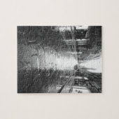 イタリア トリノ、雨の日の夜の通り ジグソーパズル (横)