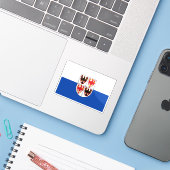 イタリア,トレンティーノ – サウス・チロル国旗 シール (ノートパソコンとiPhone)