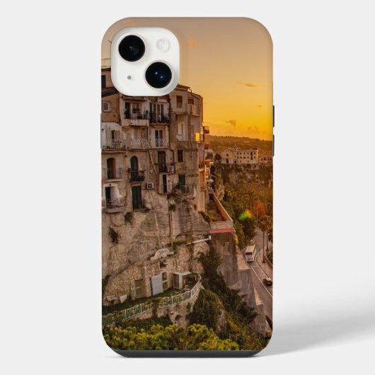 イタリア トロペーアの日の入り iPhoneケース (裏面)