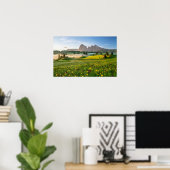 イタリア，ドロマイトアルプス，地震計アルム ポスター (ホームオフィス)