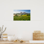 イタリア，ドロマイトアルプス，地震計アルム ポスター (キッチン)