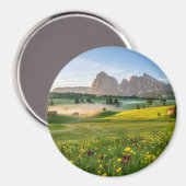 イタリア，ドロマイトアルプス，地震計アルム マグネット (正面/裏面)