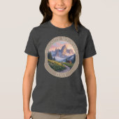 イタリア ドロミテ山脈 トライブレンドＴシャツ (正面)
