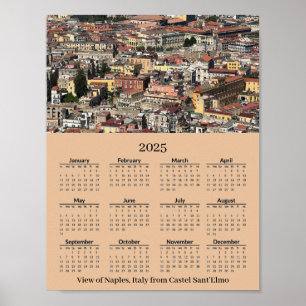 イタリア ナポリの風景 2026年 カレンダーポスター ポスター