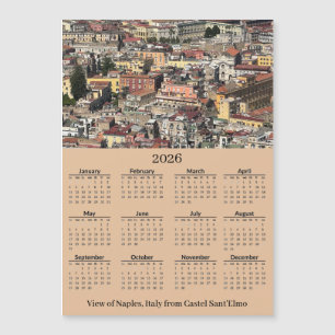 イタリア ナポリの風景 2026年 カレンダー マグネットカード
